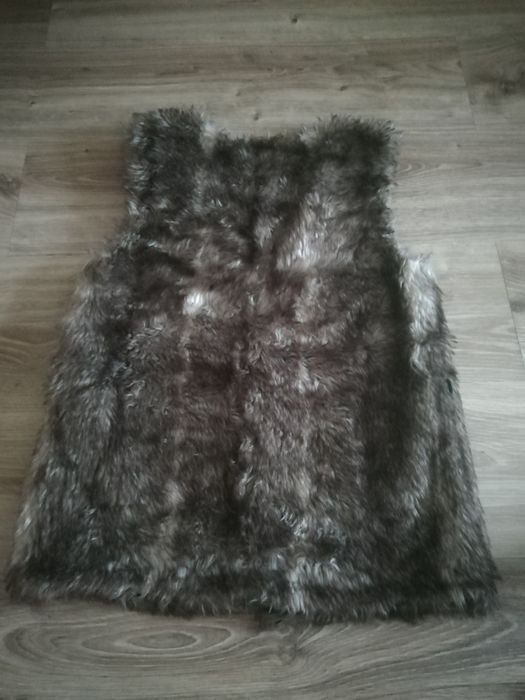 Bezrękawnik kamizelka futerko S/M