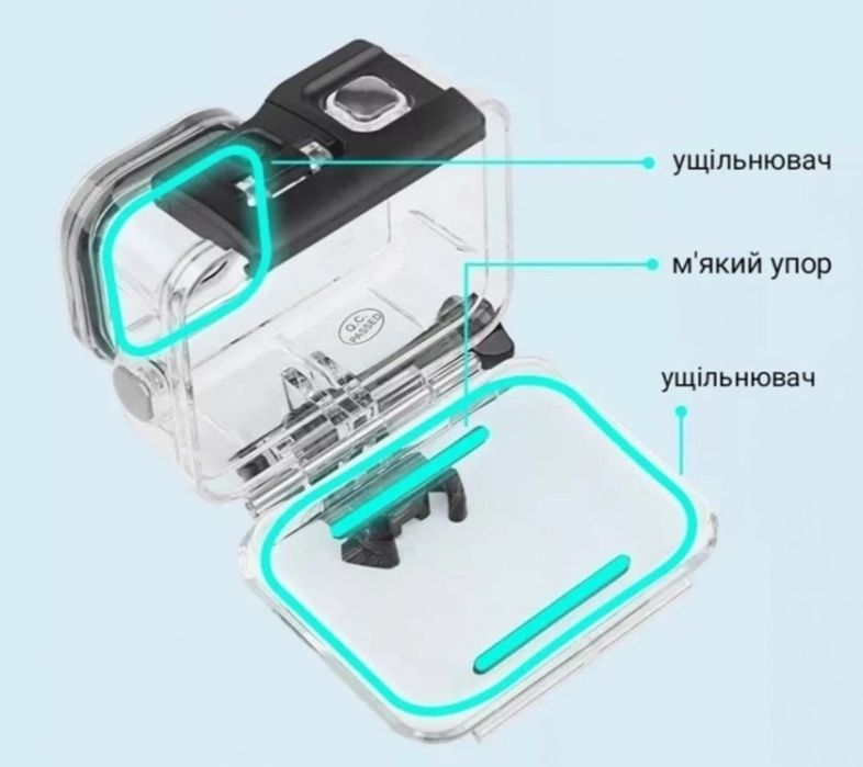Водонепроникний бокс GoPro Hero 9-13, глибина 60м