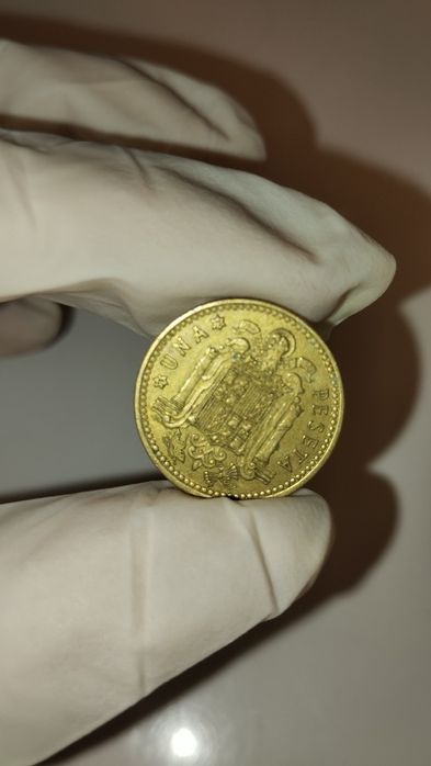 Moeda Una Peseta 1966*75