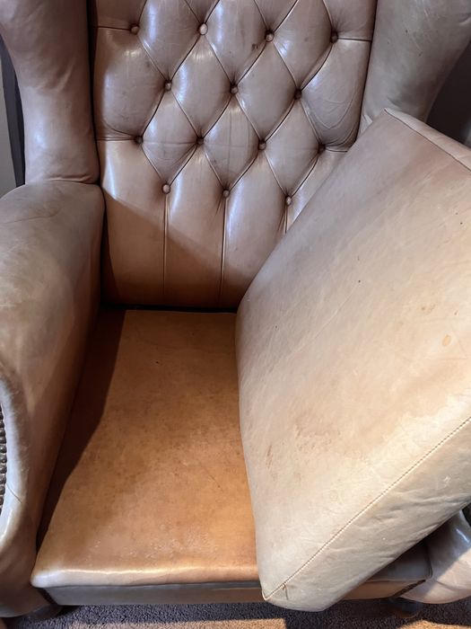 Sofa individual de couro