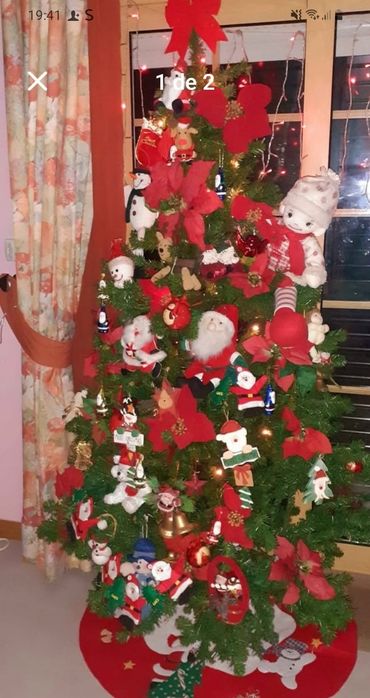 Arvore de natal com decoração  1.70 cm