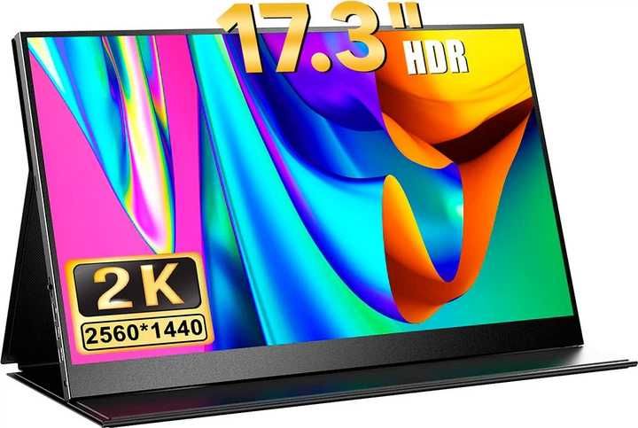 Портативний монітор UPERFECT 17.3″ 2K|60Hz|300ніт|HDR|Type-C|HDMI