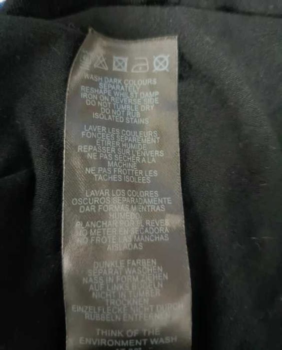 Nowa Sukienka dzianinowa czarna 97 % wiskoza  ASOS rozmiar 34