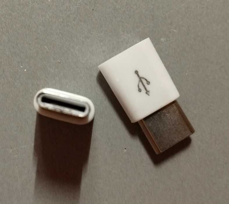 Перехідник з Місro-USB на Type-C новий Мікро-ЮСБ Адаптер