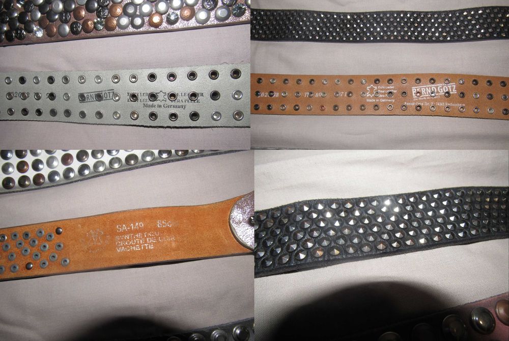 Джинсовые фирменные ремни B.Belt, Energie, Bernd Gotz