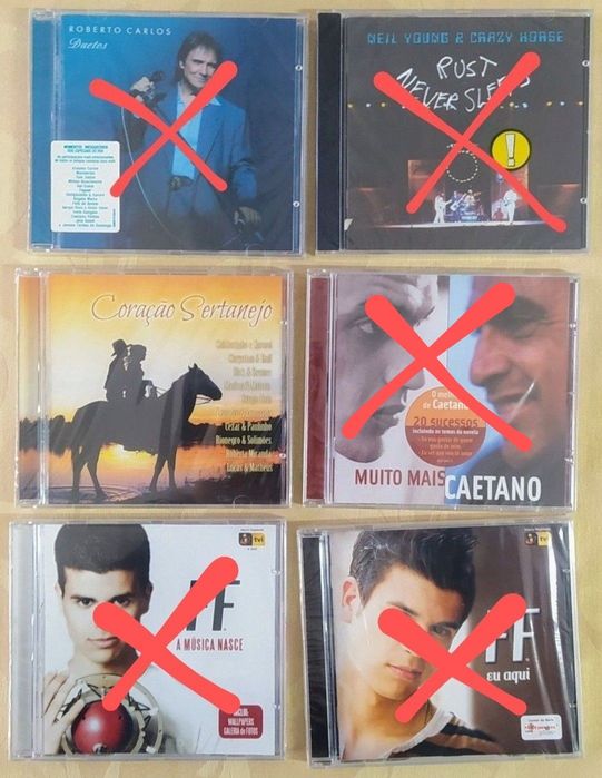 CDs - Vários estilos - vários preços