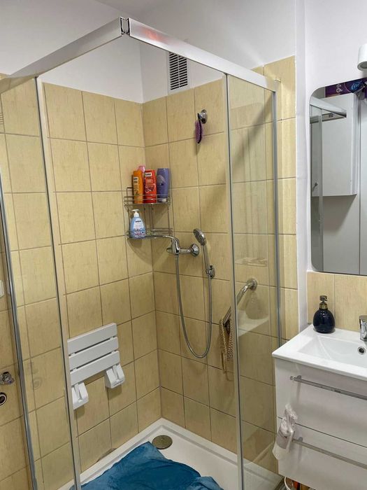 Kabina prysznicowa kwadratowa Onega 90 x 90 x 190 cm chrom