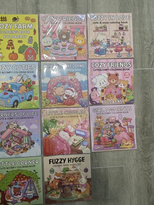Lote 15 Livros  Pintura “Cozy” – 40 Páginas – Novos (Venda Individual)