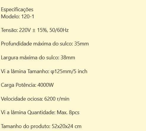 D29- Máquina de corte de parede tijolos discos 125mm com laser