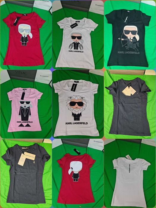 Koszulka karl Shirt koszulki tommy hilfiger damskie ck Premium