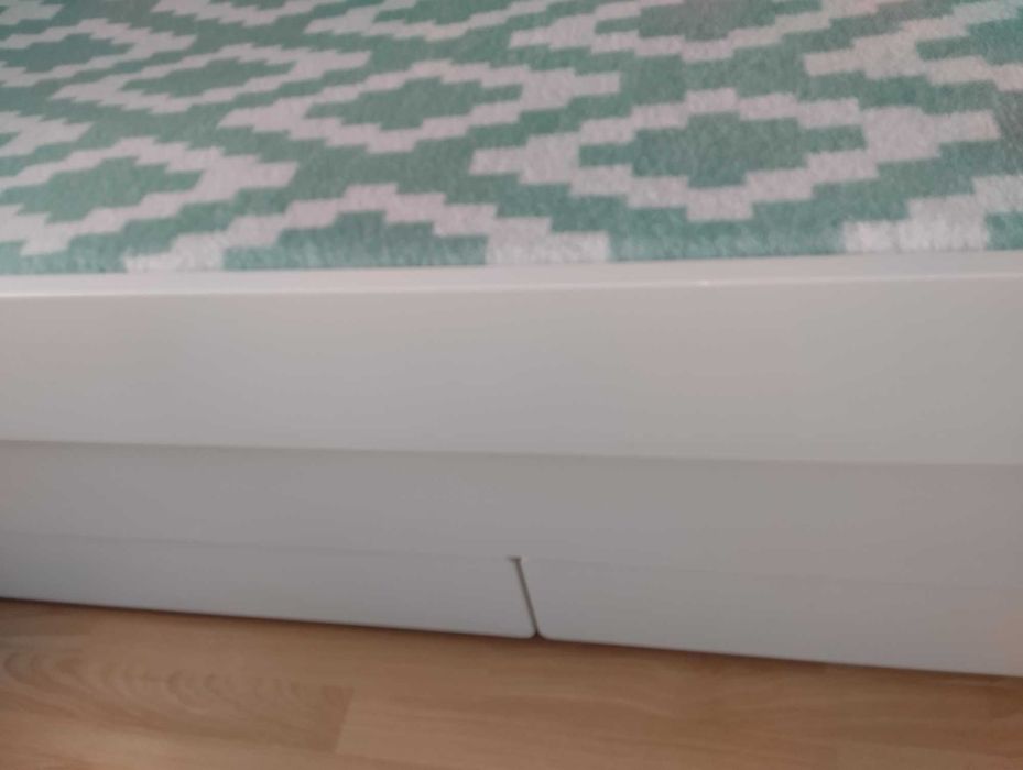 Ikea Slakt podwójne łóżko z szufladami
