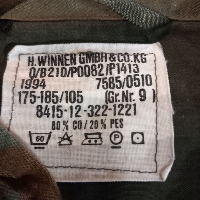 Kurtka BW parka flecktarn gr 9