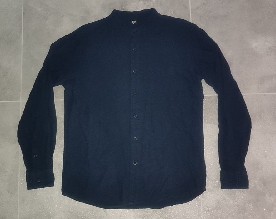 Koszula Uniqlo r. XS granat stójka