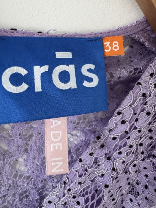 CRAS koronkowa sukienka Drapowana
