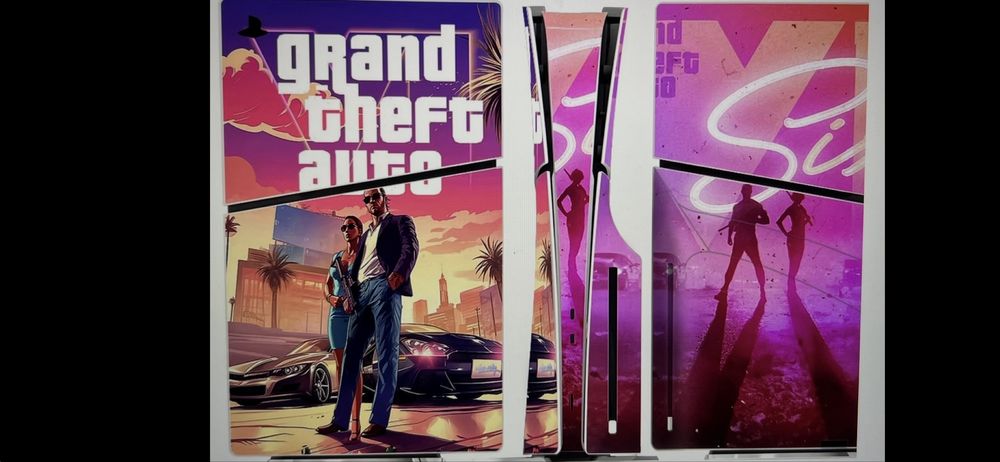playstation 5 pro disc  Naklejka Gta vi