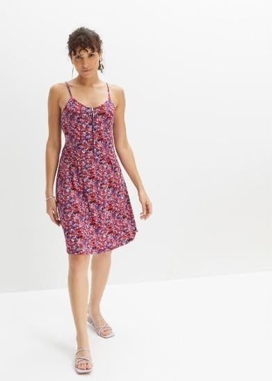 B.P.C letnia sukienka wzorzysta z zamkiem r.36/38