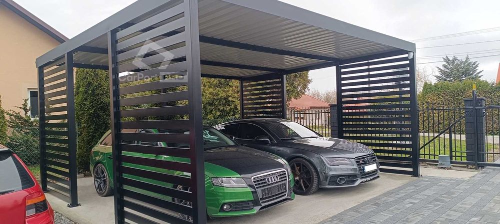 CarPort PREMIUM - wiata samochodowa 5x5 - antracyt  CP113