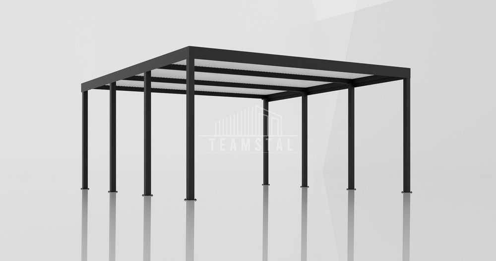 CarPort PREMIUM - Wiata samochodowa 5x5 Antracyt - TS1042