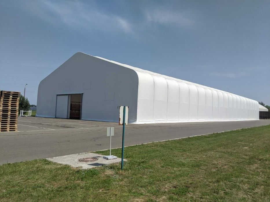 Ангар, каркасно-тентовий, збірно-розбірний, 30х80 м.