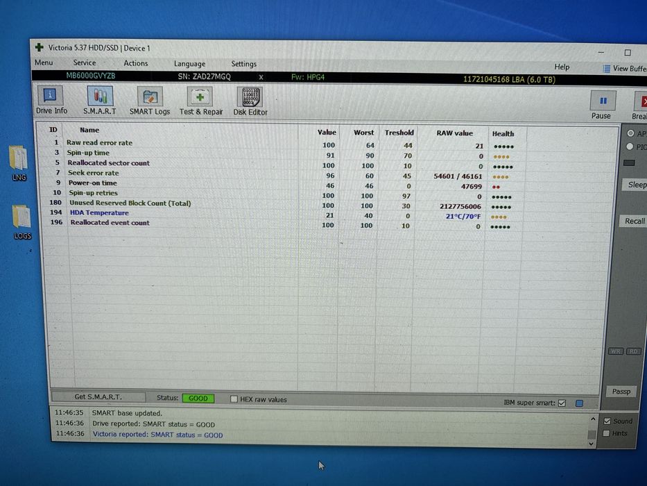 Hdd HP (seagate) 6Tb good