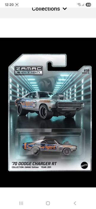 ホットウィール NFT RLC 70 Dodge Charger R/T Hot wheels nft dodge charger r/t 70 seria 10/RLC Dąbrowa