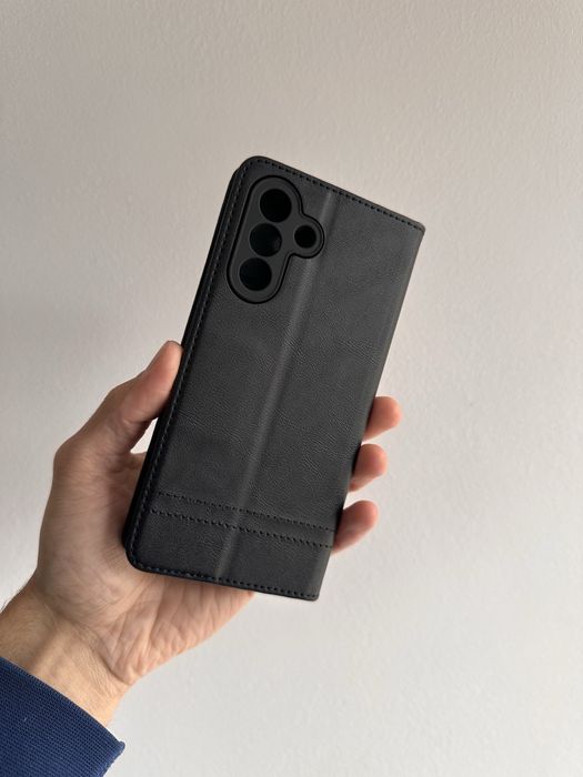 Etui z klapką zamykane czarne do SAMSUNG GALAXY A56 4G / 5G
