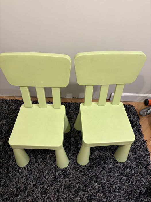 2 krzeselka mammut ikea