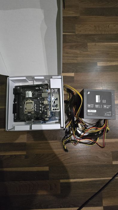 intel i3 10100f материнка ASRock h410m-hdv  блок 1stplayer ps- 600fk