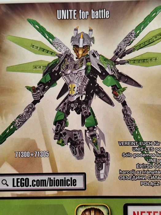 LEGO Bionicle 71305 Lewa + 71300 Uxar | 100% kompletne