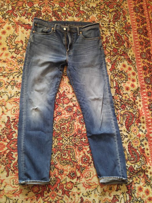 мужские синие джинсы levi's 502 36 32