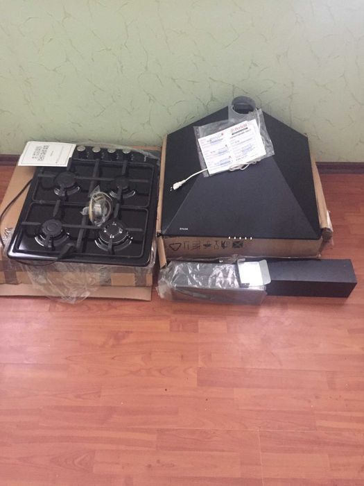 Вбудована плита Vento HSF640-A3 T (BK). Витяжка Perfelli K611BL