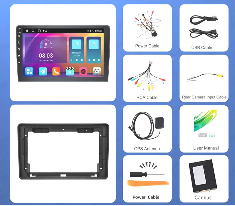 RÁDIO GPS ANDROID 13 FIAT DUCATO / CITROËN JUMPER / PEUGEOT BOXER 06-11