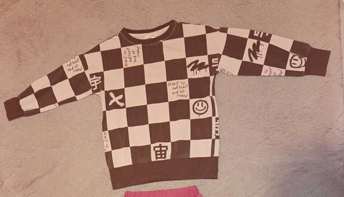 Bluza dla dziewczynki z Coccodrillo /szachownica; roz.134