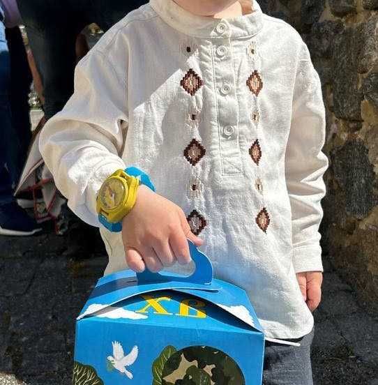 Лляна вишиванка на хлопчика 2-3 роки