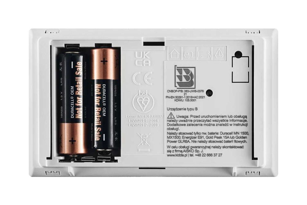 NOWY Czujnik Czadu Tlenku Węgla KIDDE K7DCO LCD NOWY żywotność markowy