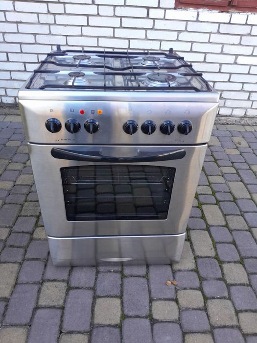 Газові плити привезені з Європи 50-60см. Білі і нержавійки.