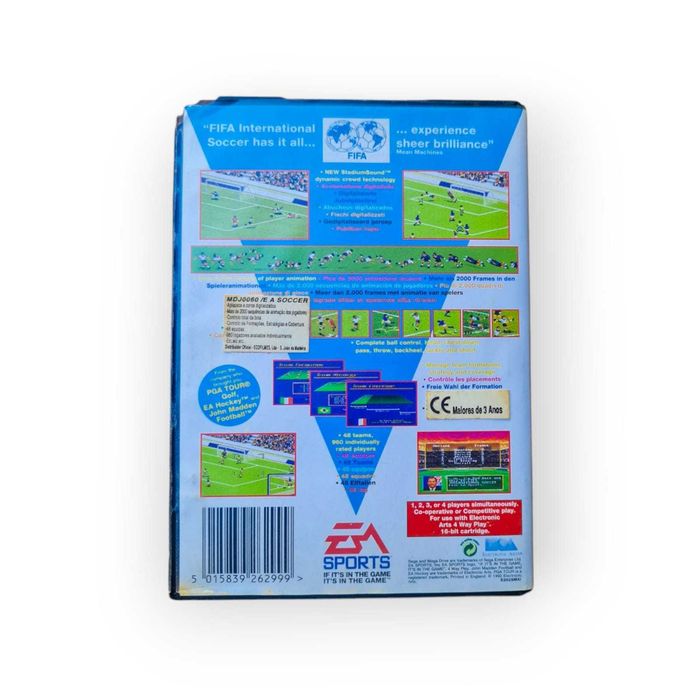 FIFA International Soccer - Mega Drive • 1994 • Edição Portuguesa