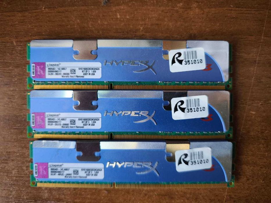 Модуль пам'яті 6GB DDR III  (KHX1600C8D3K3/6GX)