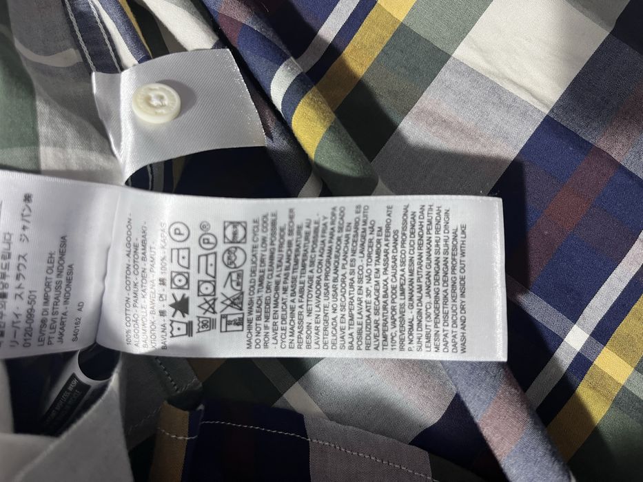 Levi's koszula w kratę bawełniana S stan bardzo dobry