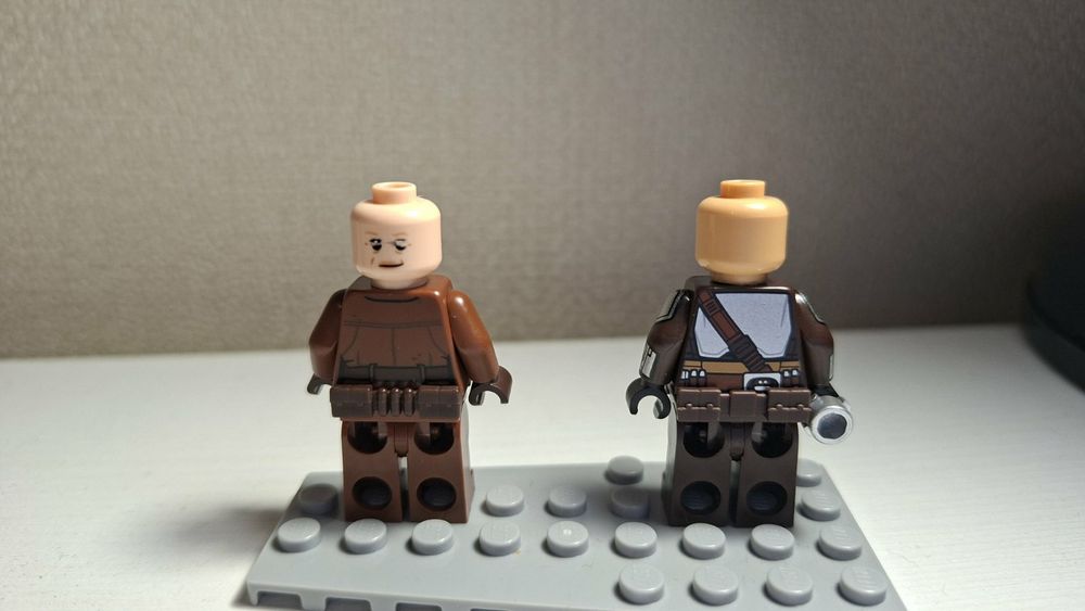 Лего звёздные воины фигурки Мандалорца и Пели Мотто