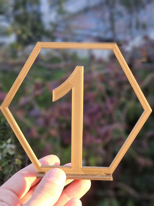 Números Marcadores de Mesa