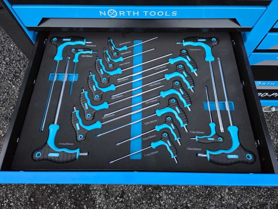 North_Tools - Carrinho de ferramentas com 12 gavetas