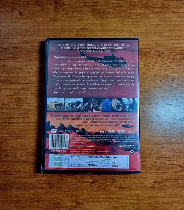 TERROR NO AFEGANISTÃO (Jonas Ball/Michael C Williams) NOVO/Selado