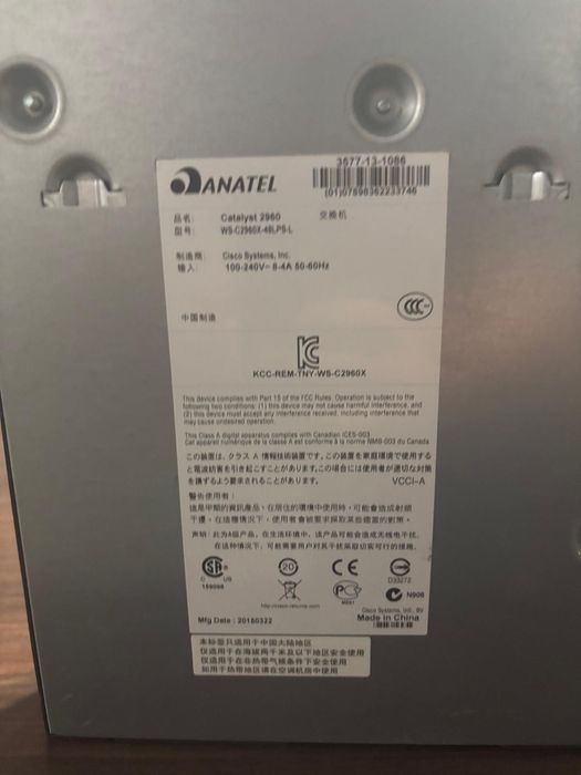 CISCO Catalyst WS-C2960X-48P