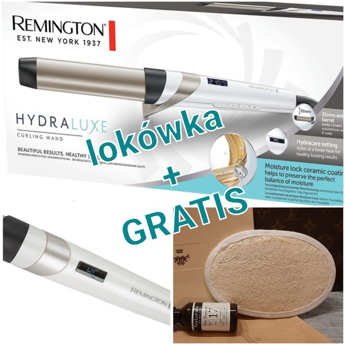 Lokówka Remington Hydraluxe Curling wand CI89H1+Gratis