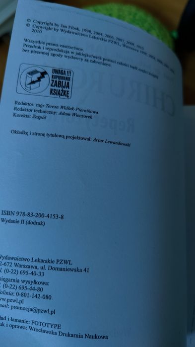 Chirurgia repetytorium Jan Fibak
