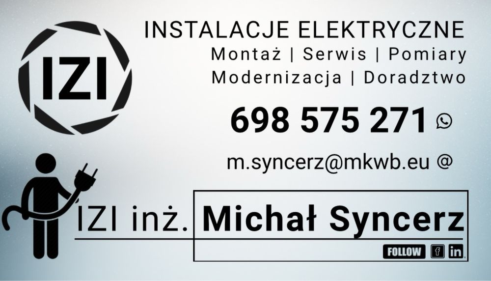 Elektryk Instalacje SmartHome Automatyka  Bramy Serwis BMS Odbiór
