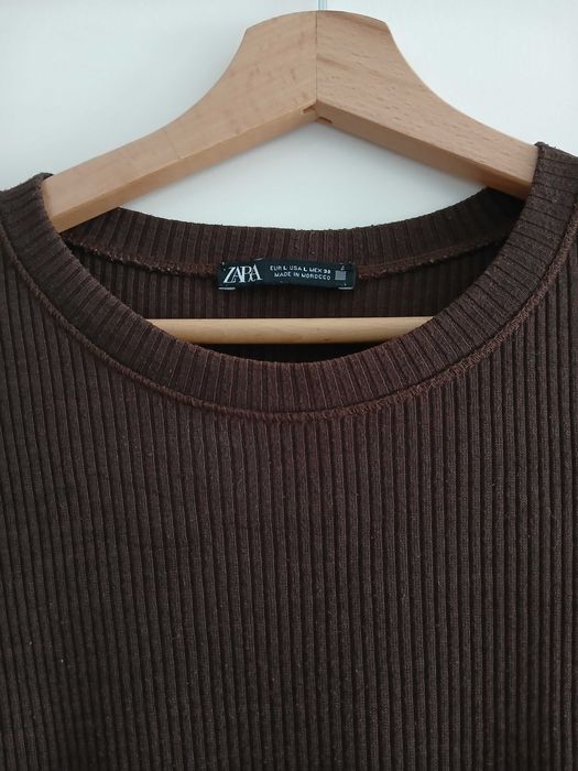 Vestido castanho L da Zara