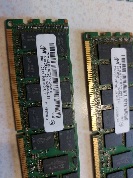 Б/у серверная оперативная память ddr3 8gb 2rx4 pc3 10600
