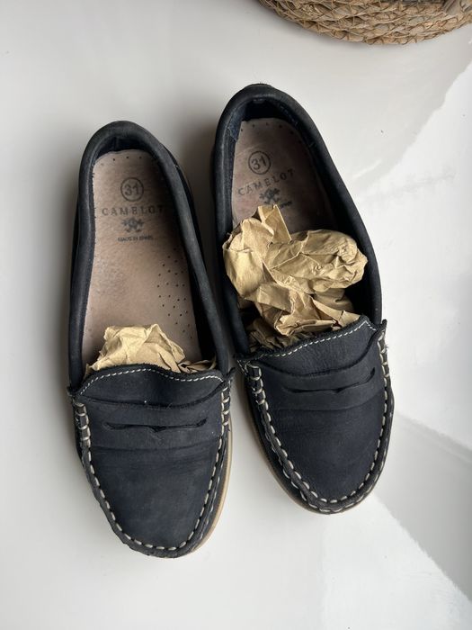 Мокасини/лофери дитячі. Camelot, Іспанія. Шкіра.